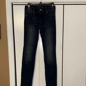 Express Women's Midnight Blue Skinny Jeans